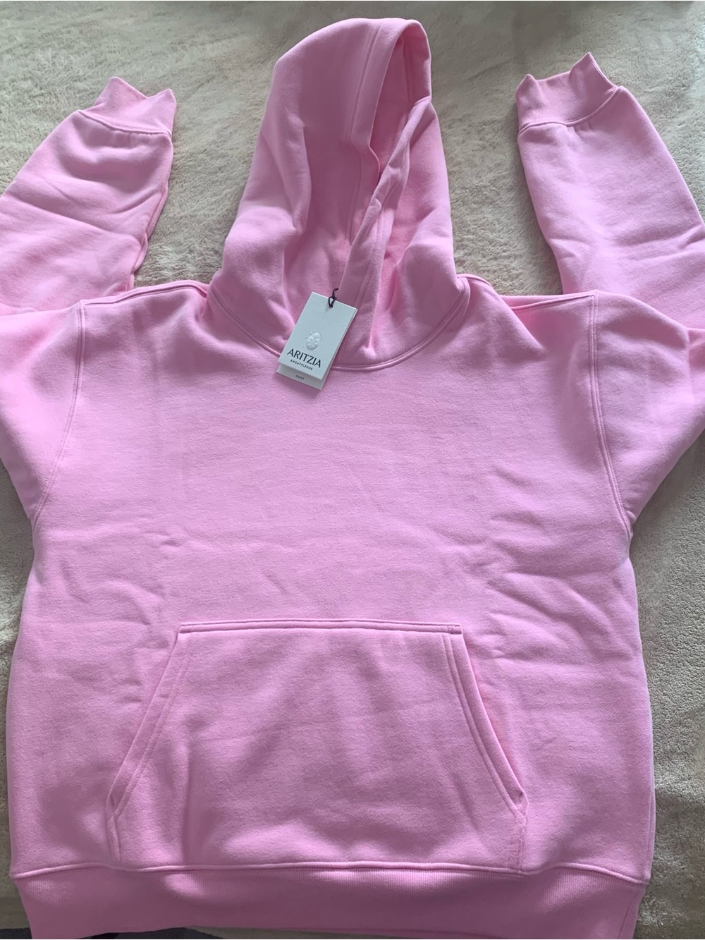 Aritzia Pink Hooded Sweatshirt - Cozy Women's Hoodie NWT